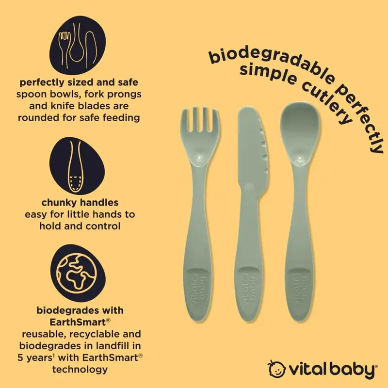 Vital Baby Nourish Perfectly Simple Cutlery Pack Of 15 2