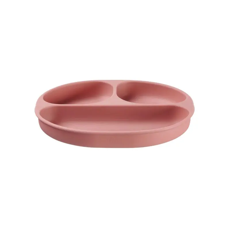 Vital Baby Nourish Silicone Suction Plate - Blush Raspberry 1