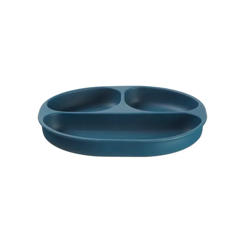 Vital Baby Nourish Silicone Suction Plate - Moody Blue 1