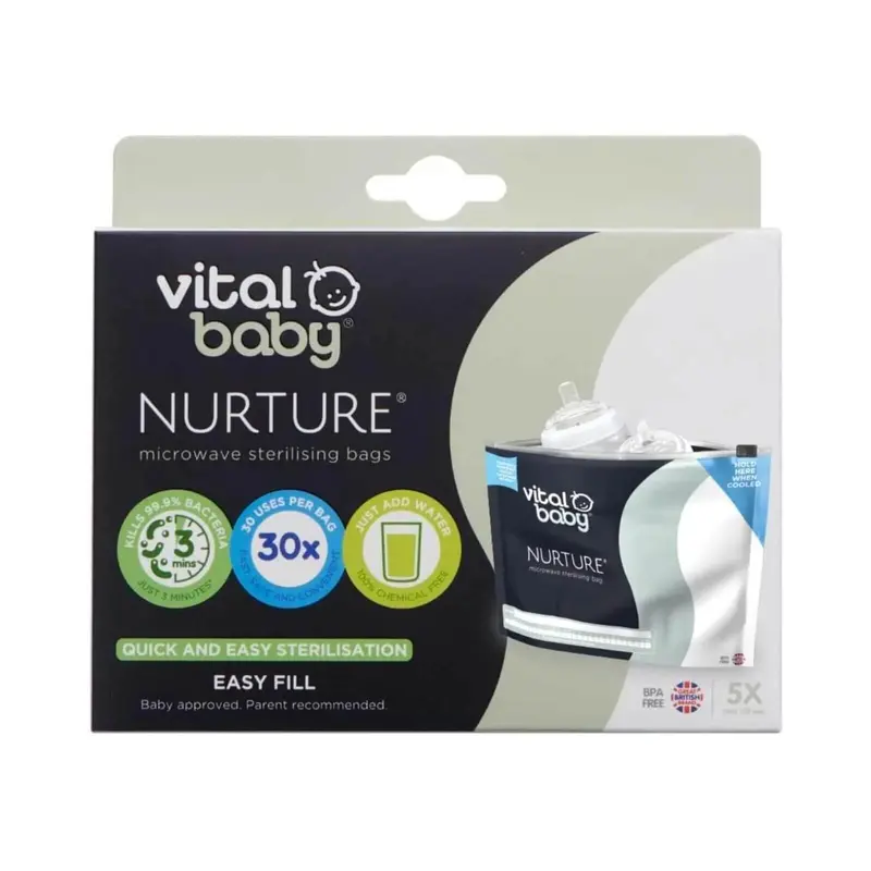 Vital Baby Nurture Microwave Sterilising Bags 5 Pcs 2