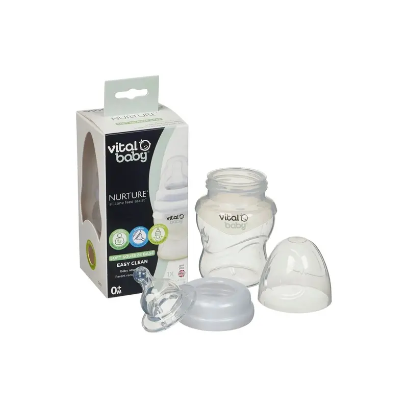 Vital Baby Nurture Silicone Feed Bottle 150Ml 1