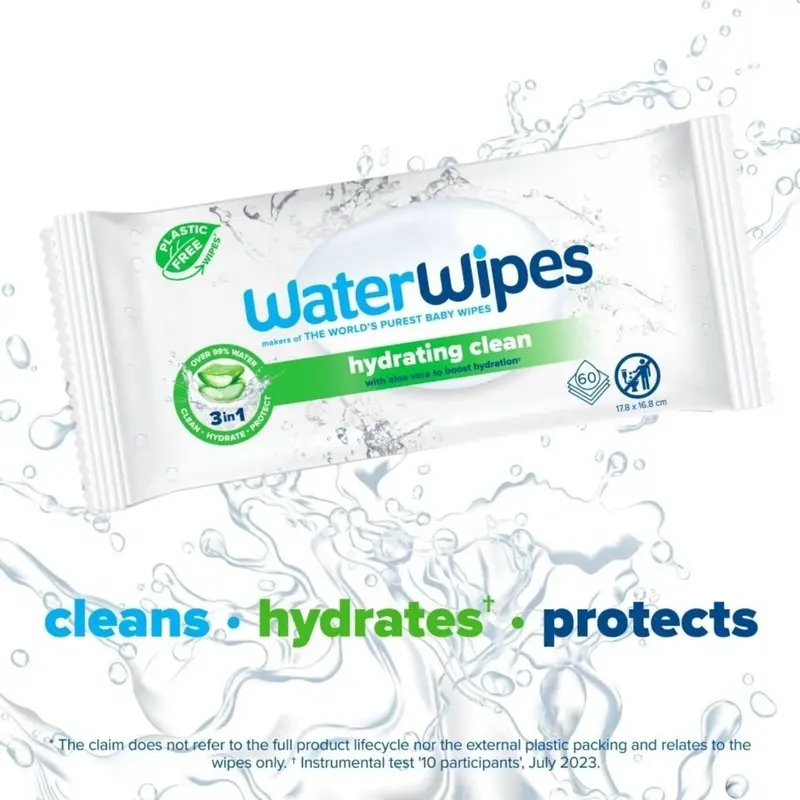 Waterwipes Hydrating Wipes 60 Pcs 2