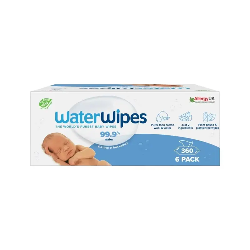 Waterwipes Sensitive Baby Wipes 6X60 Pcs 1