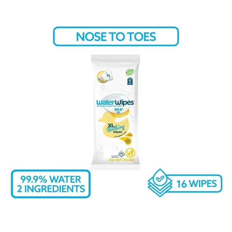 Waterwipes Xl Bathing Wipes 16 Pcs 2