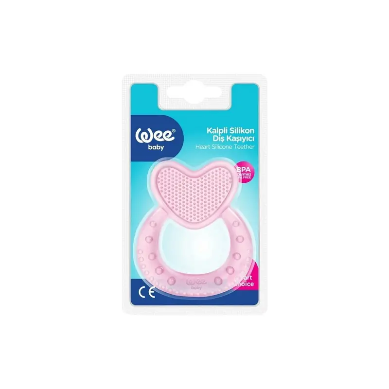 Wee Baby Heart Silicon Teether 1