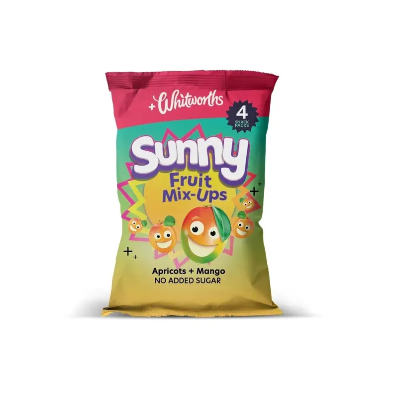 Whitworths Sunny Fruit Mix-Ups Apricots & Mango 72G (4X18g) 1