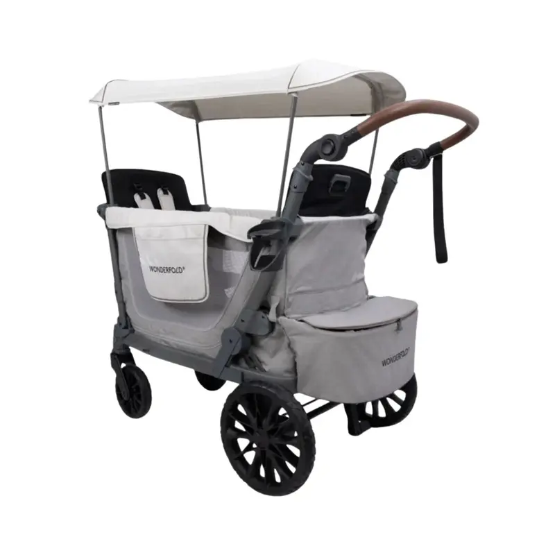 Wonderfold L2 Quad Stroller Wagon - Grey 1