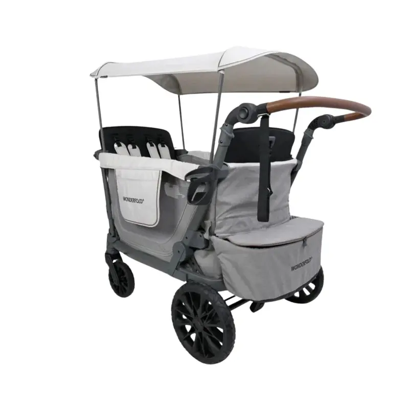 Wonderfold L4 Quad Stroller Wagon - Grey 1
