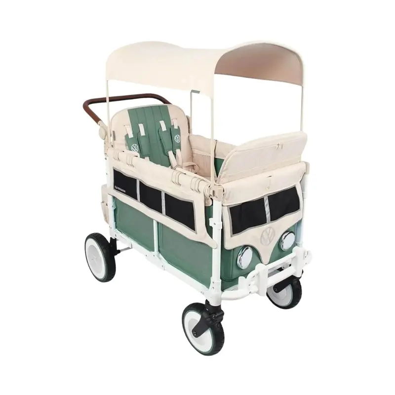 Wonderfold Vw4 Volkswagen Stroller Wagon - Green 1