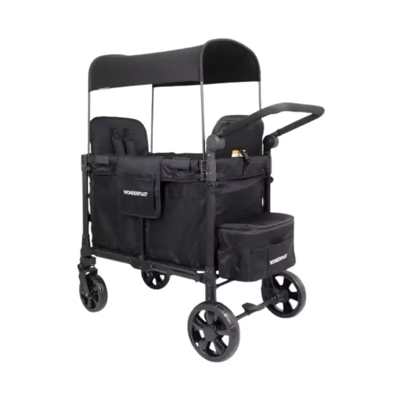 Wonderfold W2 Elite Pro Stroller Wagon - Jet Black 1