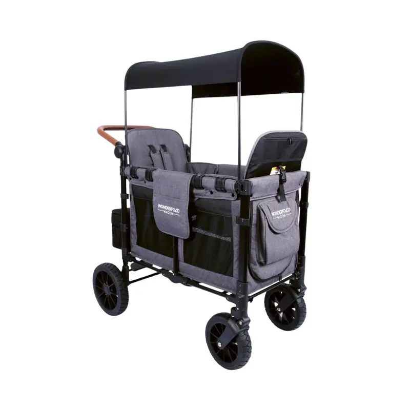 Wonderfold W2 Luxe Double Wagon - Charcoal Grey 1