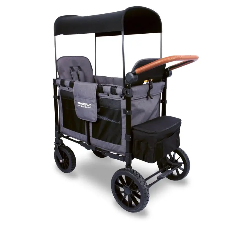 Wonderfold W2 Luxe Double Wagon - Charcoal Grey 2
