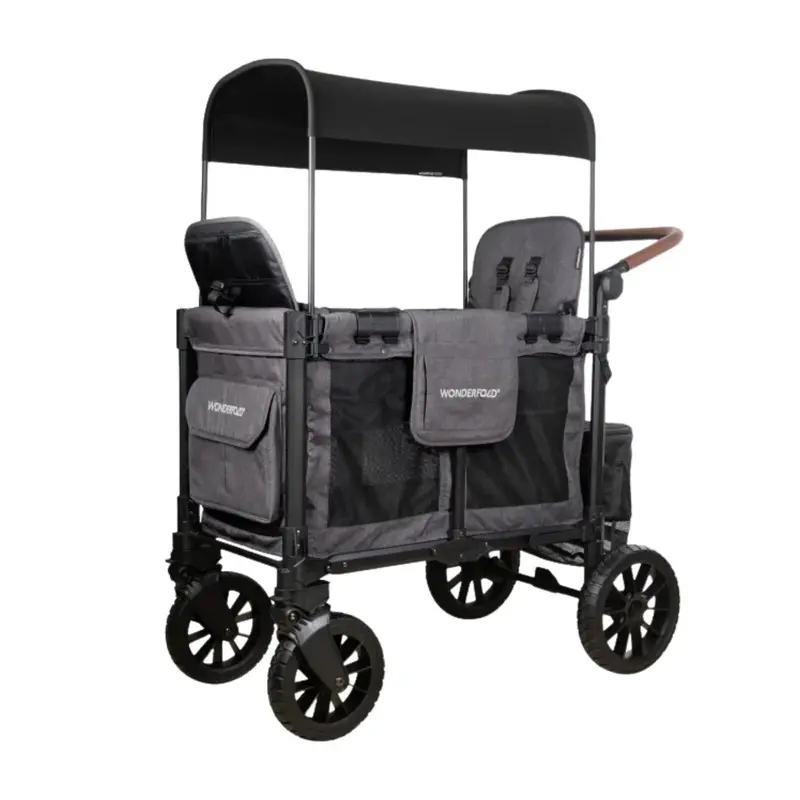 Wonderfold W2 Luxe Pro Stroller Wagon - Charcoal Grey 1