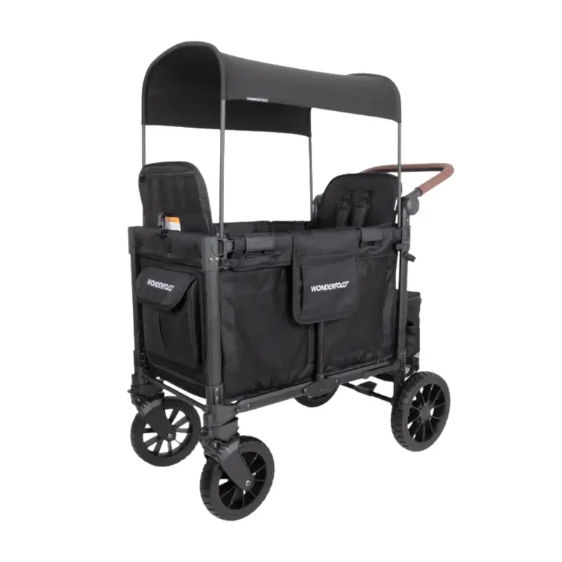 Wonderfold W2 Luxe Pro Stroller Wagon - Jet Black 1