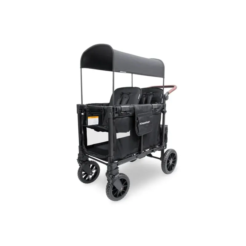 Wonderfold W2 Luxe Pro Stroller Wagon - Jet Black 2
