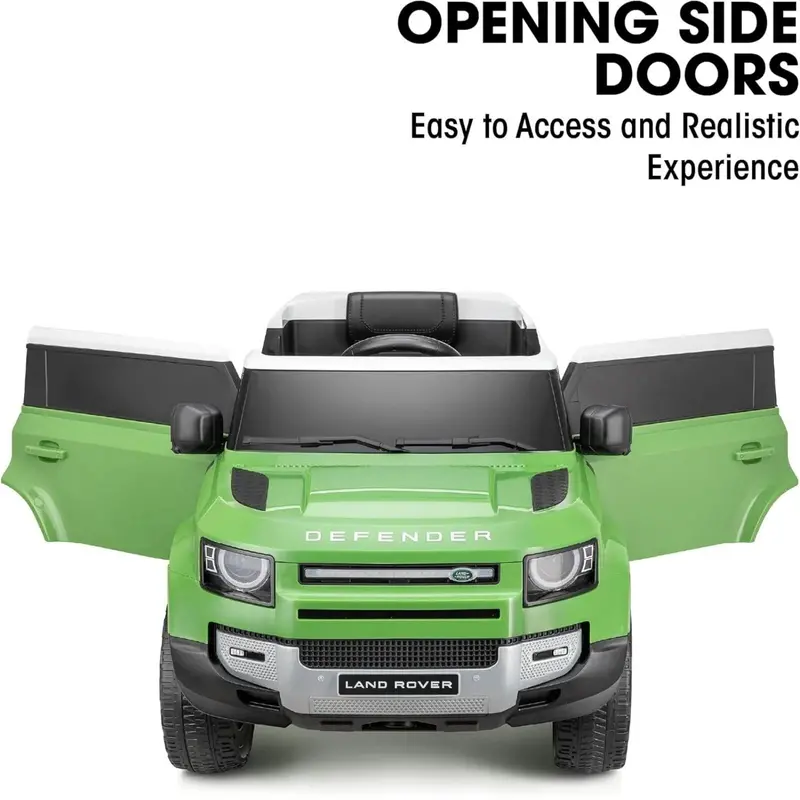 Xootz Land Rover Defender 12V Electric Ride On With Lithium Battery - Green 2