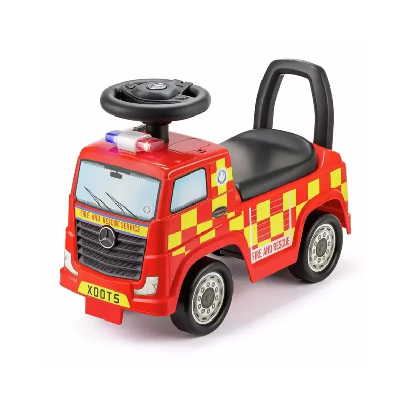 Xootz Mercedes-Benz Fire Engine Foot-To-Floor Ride On - Red 1