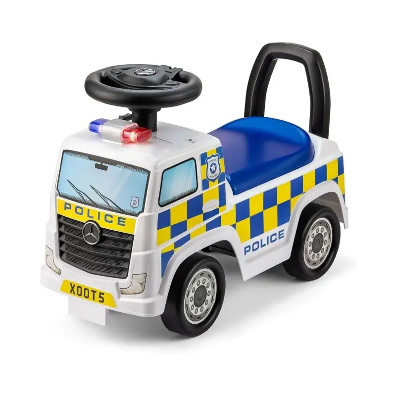 Xootz Mercedes-Benz Police Foot-To-Floor Ride On - White 1
