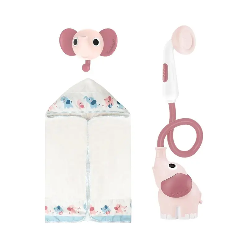 Yookidoo Baby Shower Gift Set Elephant - Blush Pink 1