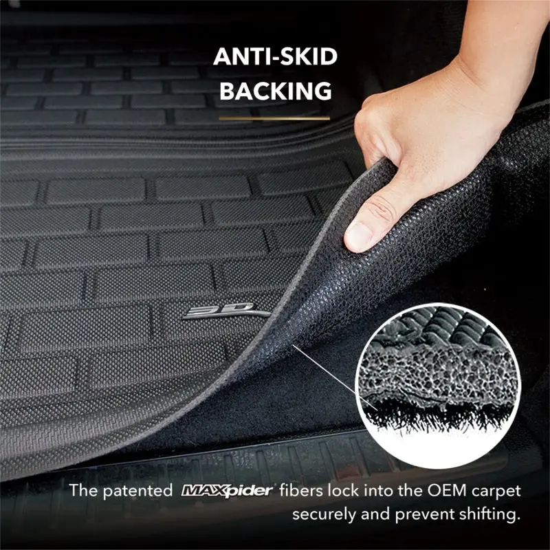 3D Maxpider Kagu Cargo Liner For 2020–2024 Nissan Sentra – Black, Cross-Fold Design 1