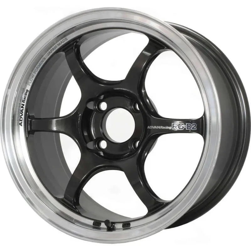 Advan Rg-D2 Gunmetallic Wheel – 15X8", +35 Offset, 4X100Mm Pcd, Machined Face 1