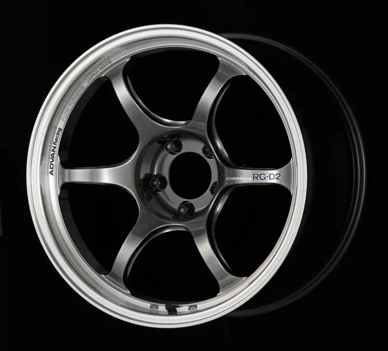 Advan Rg-D2 Hyper Black Machined Racing Wheel – 17X8.0", +47Mm Offset, 5X100 Bolt Pattern 1