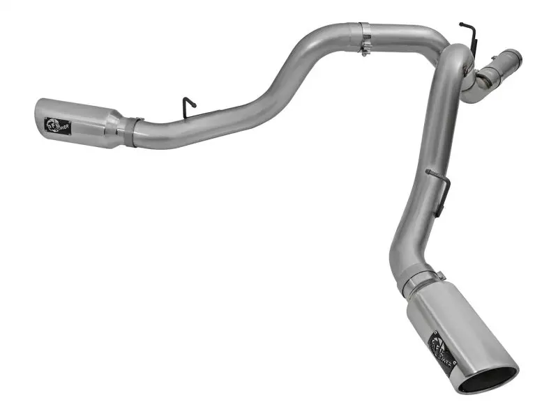 Afe Power Large-Bore 4-Inch Dual Dpf-Back Stainless Steel Exhaust System With Polished Tip – 2016–2017 Gm 6.6L Lml Duramax Diesel Trucks 1