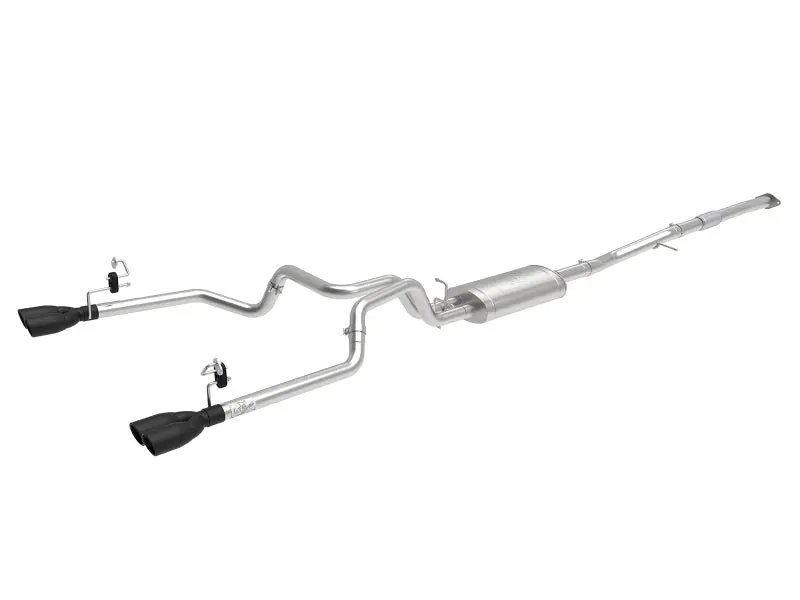 Afe Vulcan Series Cat-Back Exhaust For 2019 Gm Silverado/Sierra 1500 2.7L Turbo – Black Tips, 3-Inch To 2.5-Inch 1