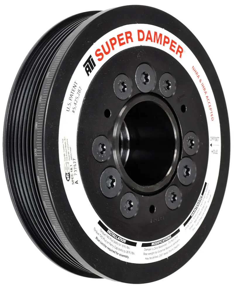 Ati Super Damper – 6.78" Diameter, Aluminum, 6-Groove Htd Drive, Ls Engine Fitment 1