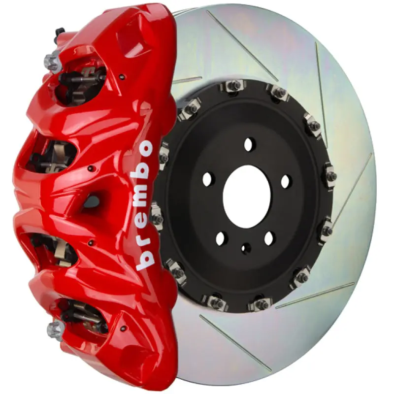 Brembo 02-08 G500/03-04 G55/09-18 G550 Fr Gt Bbk 8 Piston Cast 412X38 2Pc Rotor Slotted Type1-Red 1