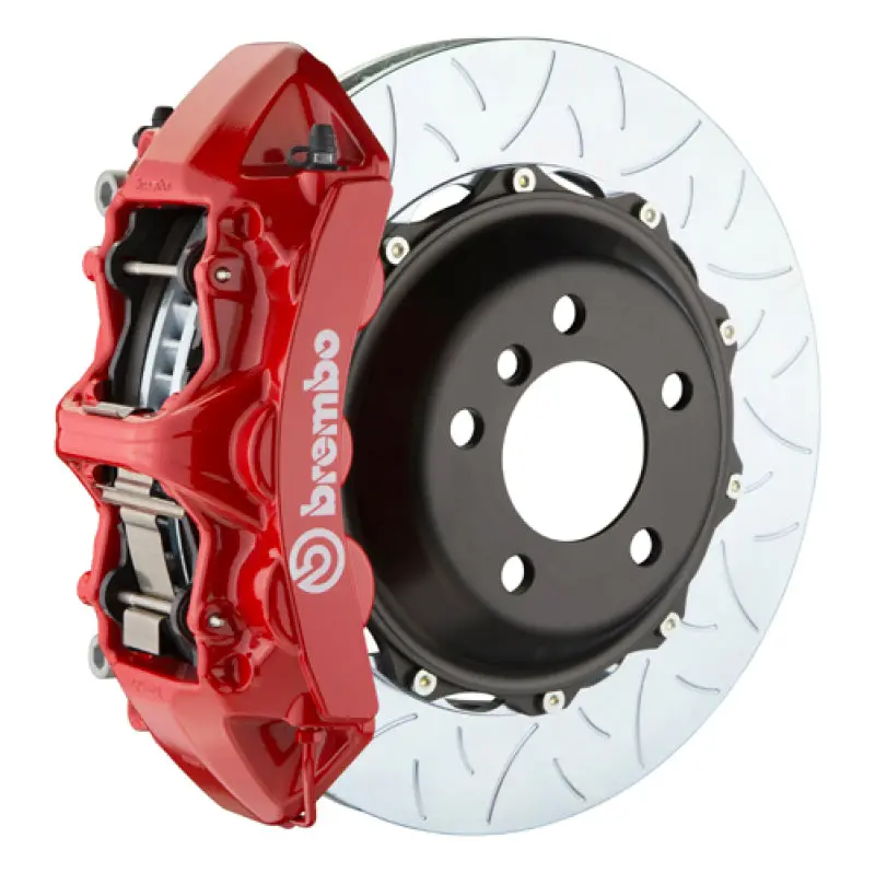 Brembo 14-20 I8 (I12) Front Gt Bbk 6 Piston Cast 380X32 2Pc Rotor Slotted Type-3-Red 1