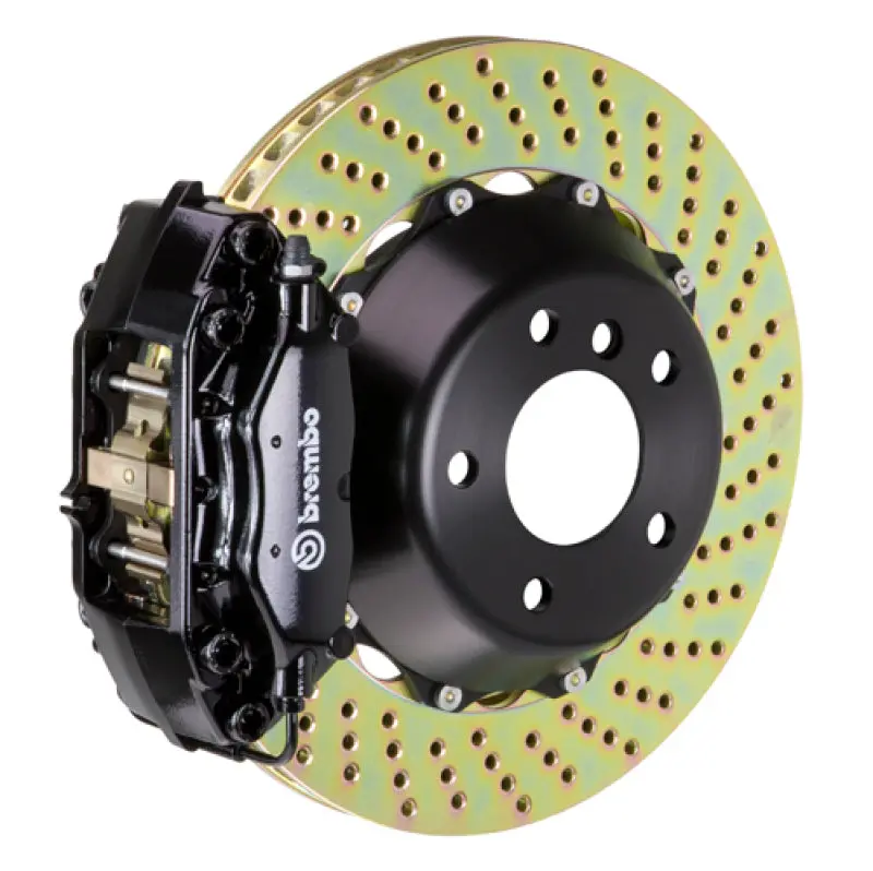 Brembo Gt Rear Big Brake Kit For 1993–1998 Toyota Supra – 345X28Mm Drilled Two-Piece Rotors, 4-Piston Calipers 1