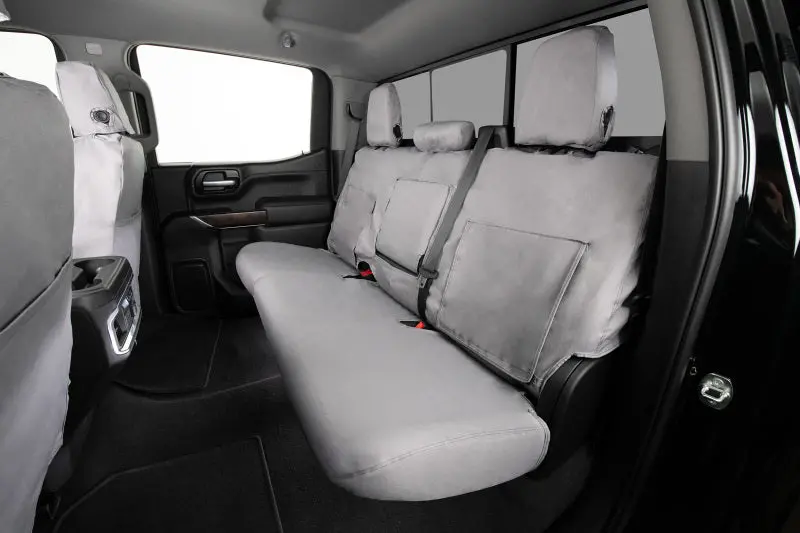 Covercraft Grey Polycotton Custom Front Seat Covers For 2010–2012 Dodge Ram 1
