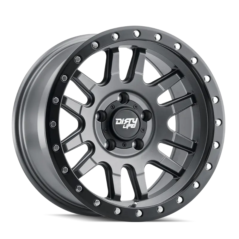 Dirty Life Canyon Pro Beadlock Wheel – 17X9, 6X139.7 Bolt Pattern, Zero Offset, 106Mm Hub Bore, Satin Graphite Finish 1
