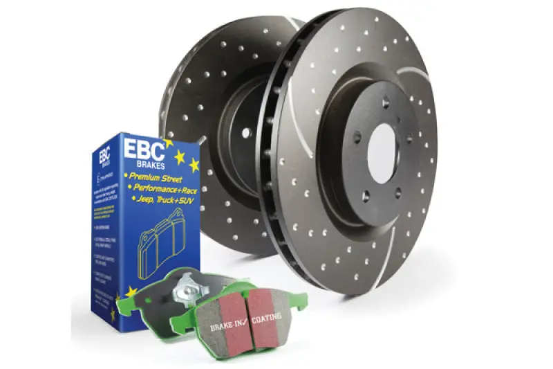 Ebc Greenstuff Performance Brake Pad & Gd Series Rotor Kit (Front/Back Set) 2