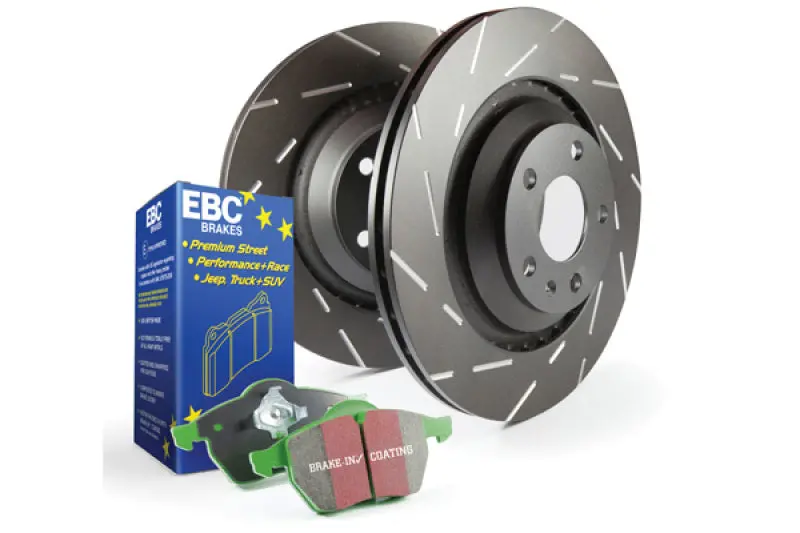 Ebc Greenstuff Semi-Metallic Brake Pads And Usr Drilled & Slotted Rotors – Performance Brake Kit 1