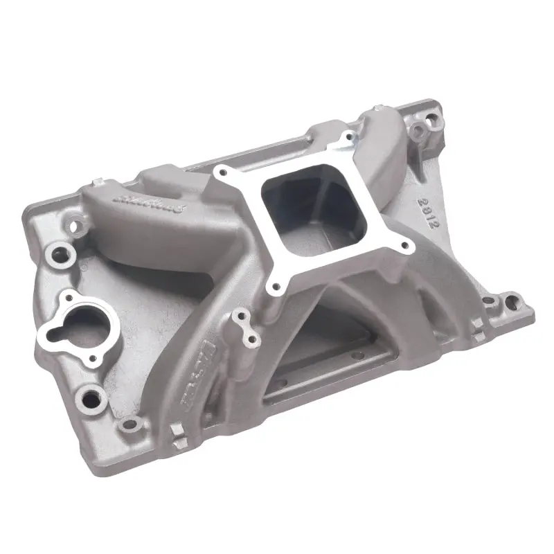 Edelbrock Victor Intake Manifold – Carbureted, Designed For Oldsmobile 350 V8 Engines 1