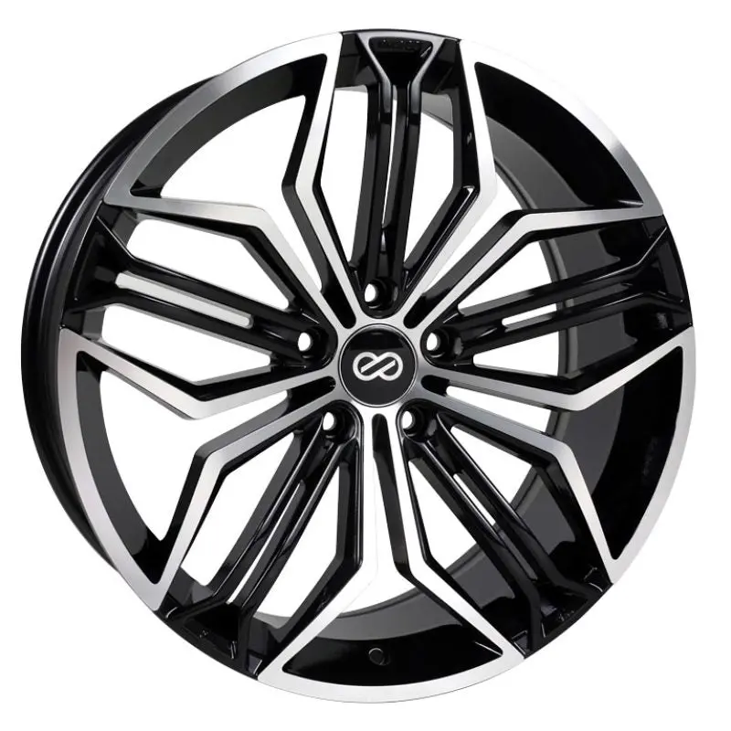Enkei Cuv 18×8 Inch Alloy Wheel – 5×114.3 Bolt Pattern, 40Mm Offset, 72.6Mm Hub Bore, Black Machined Finish 1