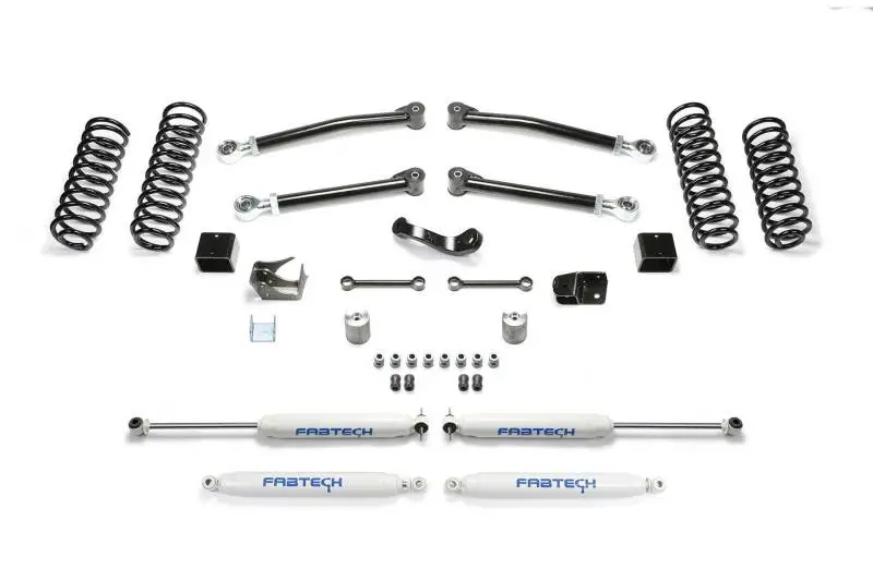 Fabtech 3-Inch Trail Lift Kit With Performance Shocks For 2007–2018 Jeep Jk 4-Door Wrangler 1