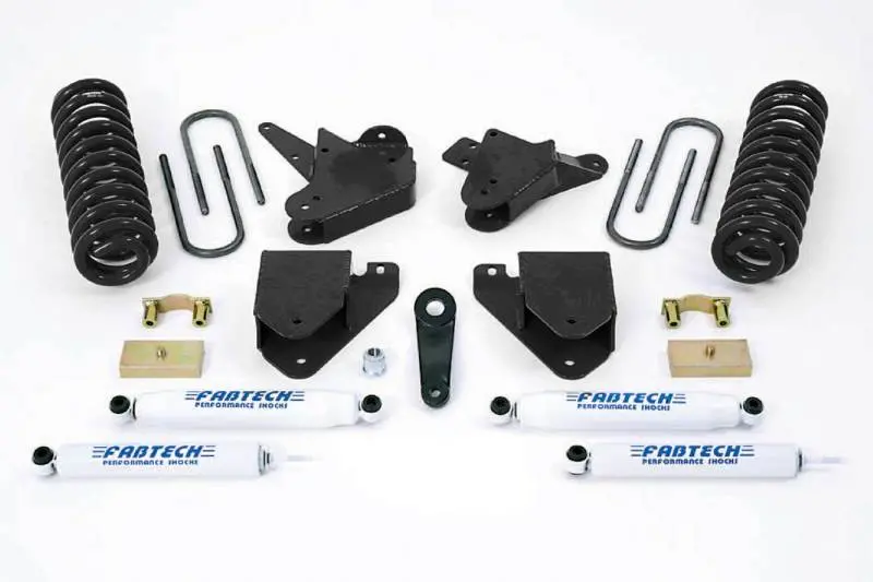 Fabtech 6-Inch Basic Lift System With Performance Shocks For 2001–2004 Ford F-250/F-350 2Wd 1