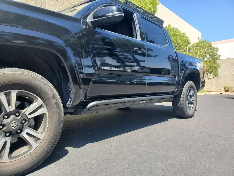 Go Rhino 18-23 Toyota Tacoma 4Door Frame Mount Sliders - Textured Black 1