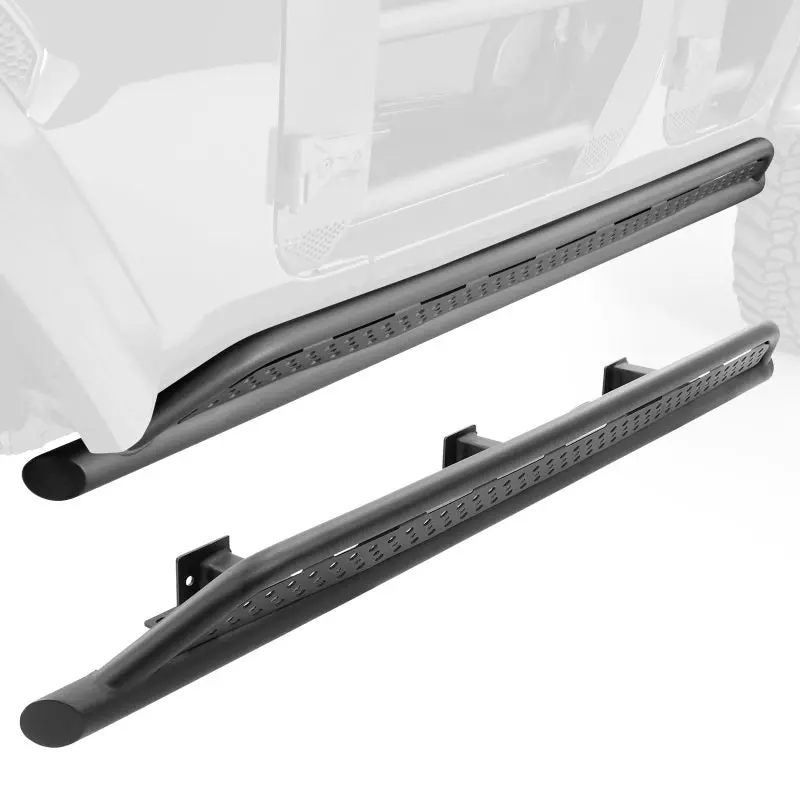 Go Rhino 18-23 Toyota Tacoma 4Door Frame Mount Sliders - Textured Black 2