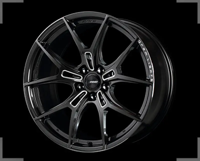 Gram Lights 57Fxz Forged Alloy Wheel – 20X9.5, +35 Offset, 5X114.3, Super Dark Gunmetal With Machined Lip 1