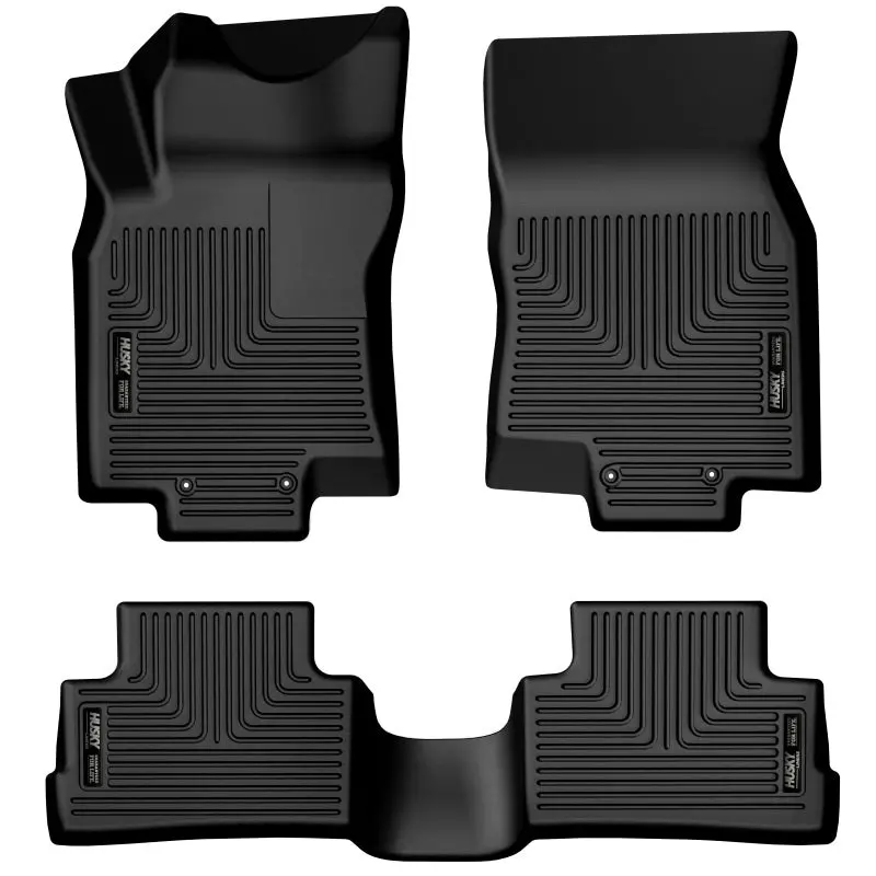 Husky Liners Weatherbeater Floor Liners – Front And Second-Row, Black, For 2017–2022 Nissan Rogue Sport 1