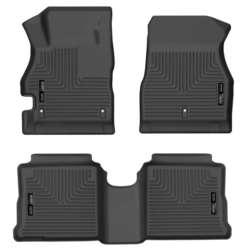 Husky Weatherbeater Floor Liners For 2020–2022 Nissan Versa – Front & Rear Black All-Weather Protection 2