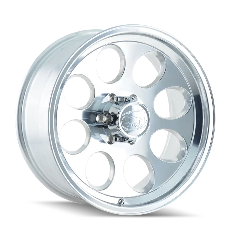 Ion Type 171 Polished Aluminum Wheel – 15X8", 6X139.7Mm Bolt Pattern, -27Mm Offset, 106Mm Hub Bore 2