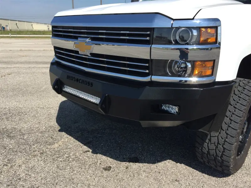 Iron Cross 07-13 Chevrolet Silverado 1500 Low Profile Front Bumper - Gloss Black 1