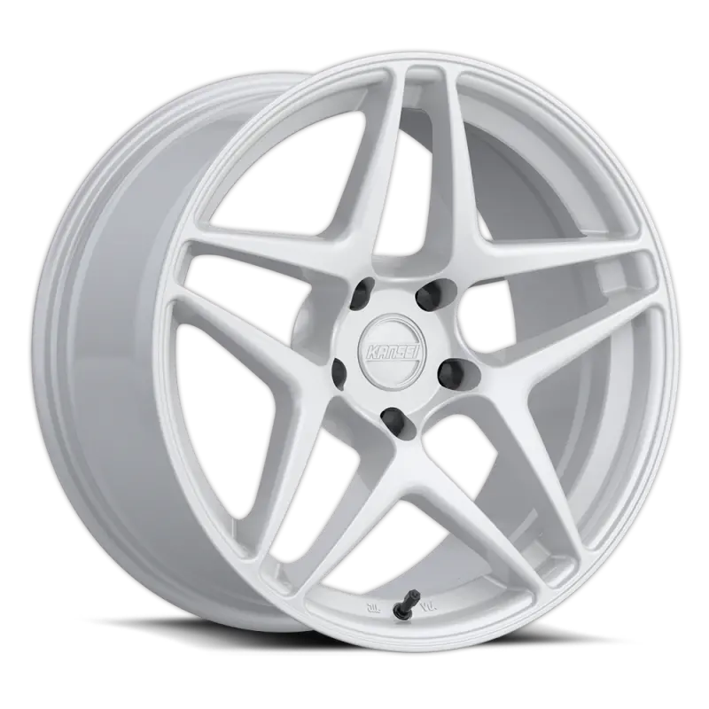 Kansei K15W Astro Gloss White Alloy Wheel – 19X8.5", 5X112 Bolt Pattern, 35Mm Offset, 66.6Mm Bore 1