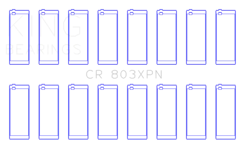 King Performance Rod Bearing Set For 1955–1967 Ford V8 Engines (265/283/302/327) – Standard Size 2
