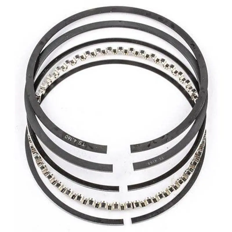Mahle Performance Piston Ring Set – Gas-Nitrided Steel, 4.110" Bore, .043" Top / .157" Second, Rw Plain Design 1